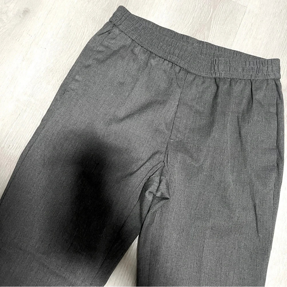 H&M Men’s Slim Fit Gray Crop Pull Up Trouser Pants NWT Pockets Business Casual